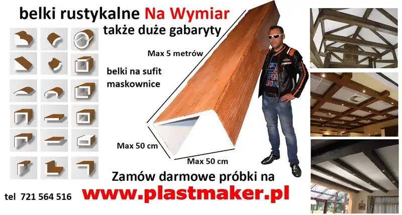 Belki Rustykalne Na Wymiar, Imitacja Drewna Na Sufity Prosto Od Producenta