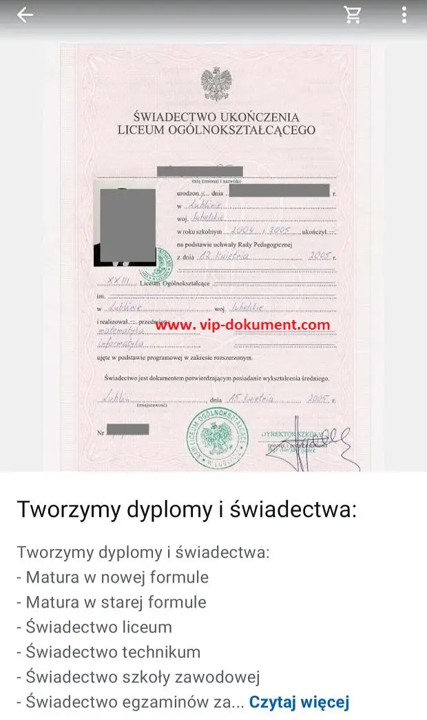 Oferujemy Średnie Wykształcenie W 7 Dni, Kupie Mature, Kupie Mature Z Wpisem