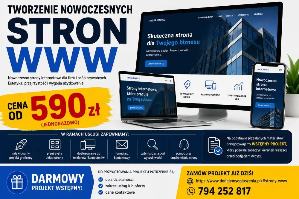 Strony Internetowe - Szybko I Tanio // Responsywne